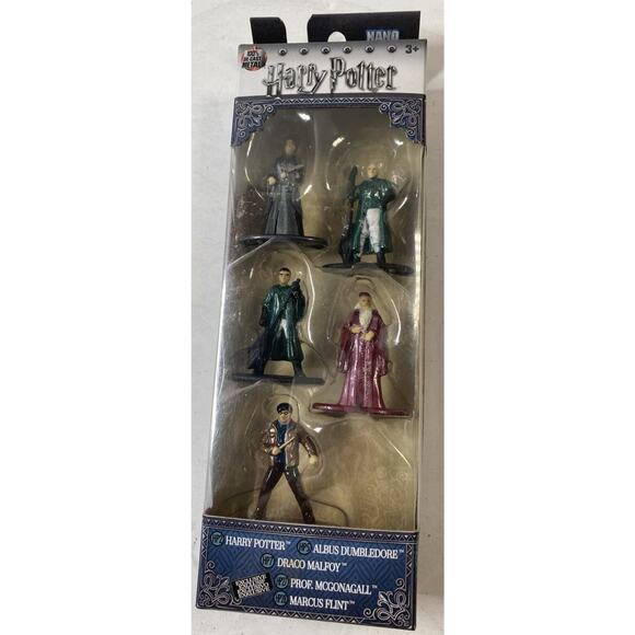 Nano Metal Figs Harry Potter 5 Pack Figures Harry Allows Draco Megonagall Marcus - Picture 3 of 6